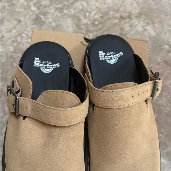 Dr. Martens Zebzag Mules Suede Leather in Savannah Tan Size Men’s 11 - Picture 7 of 8